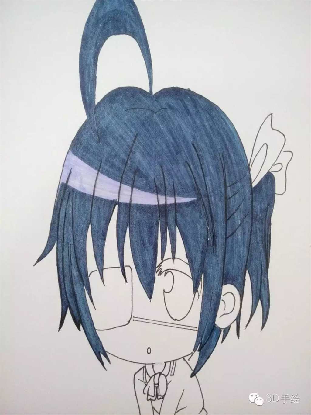 萌系列小鸟游六花动漫系列3D手绘教程