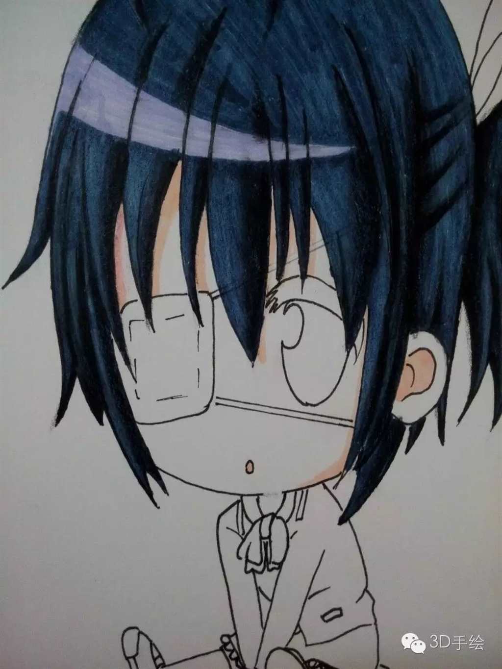 萌系列小鸟游六花动漫系列3D手绘教程