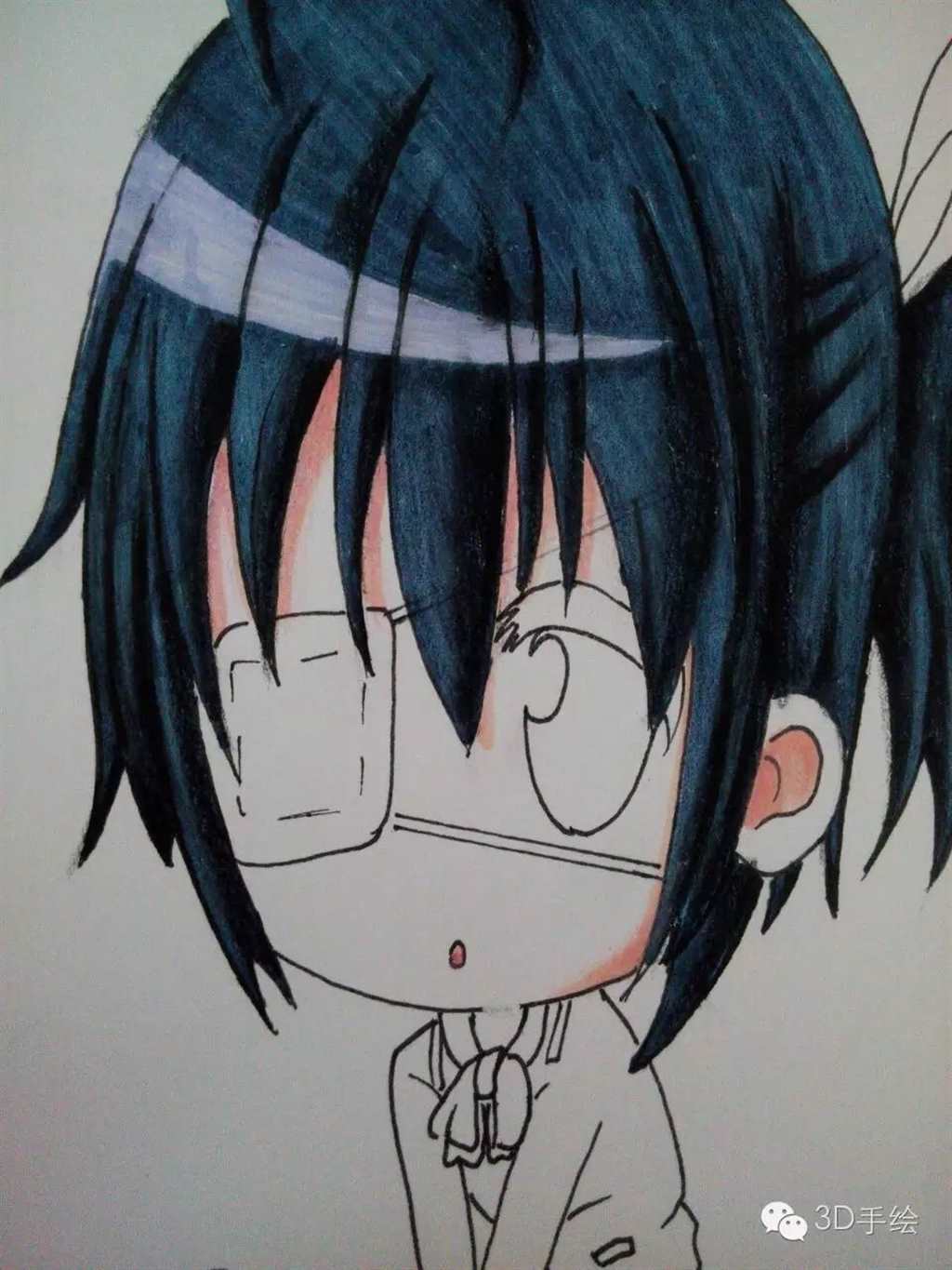 萌系列小鸟游六花动漫系列3D手绘教程