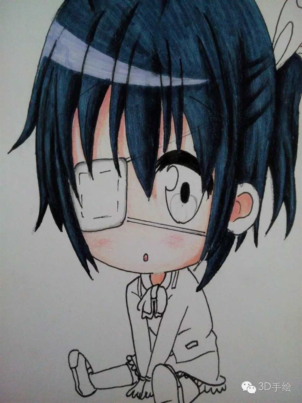 萌系列小鸟游六花动漫系列3D手绘教程