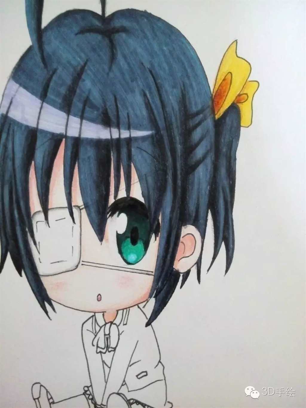 萌系列小鸟游六花动漫系列3D手绘教程