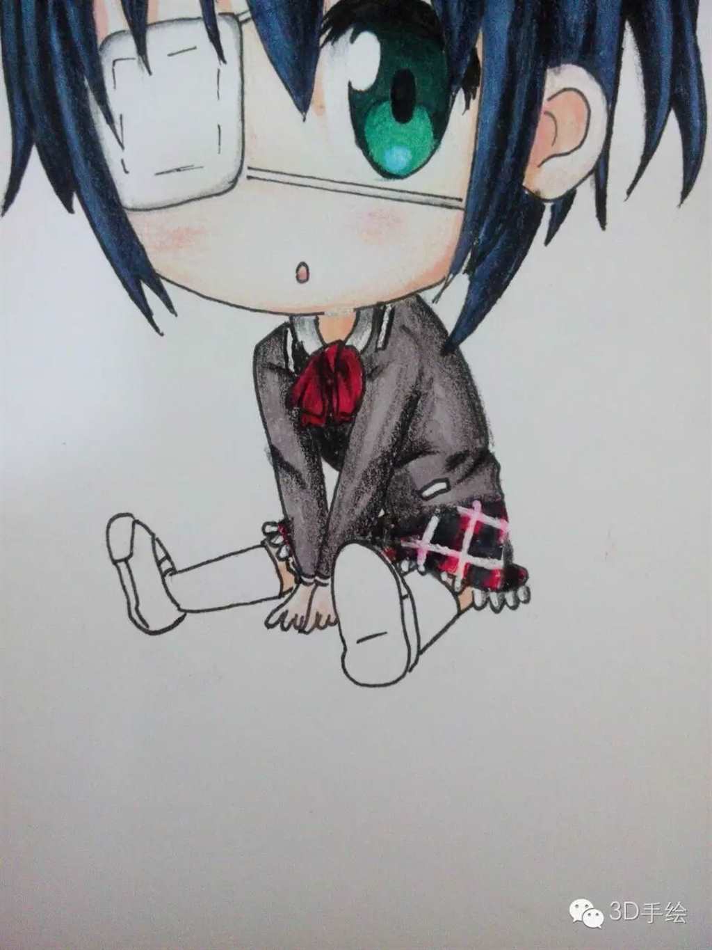 萌系列小鸟游六花动漫系列3D手绘教程