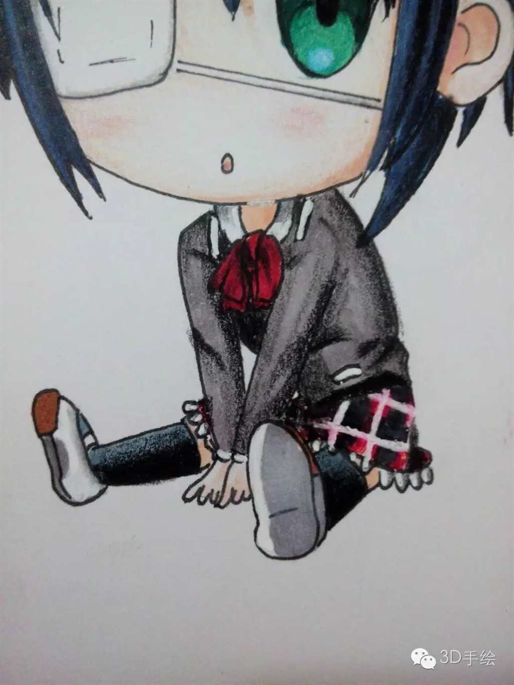 萌系列小鸟游六花动漫系列3D手绘教程