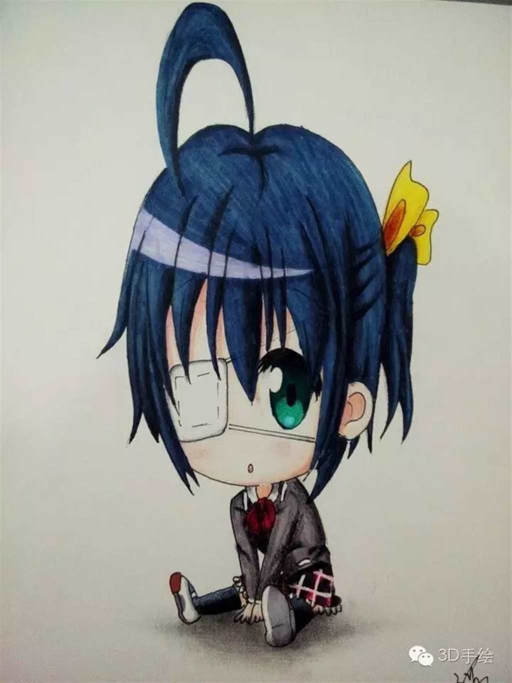 萌系列小鸟游六花动漫系列3D手绘教程