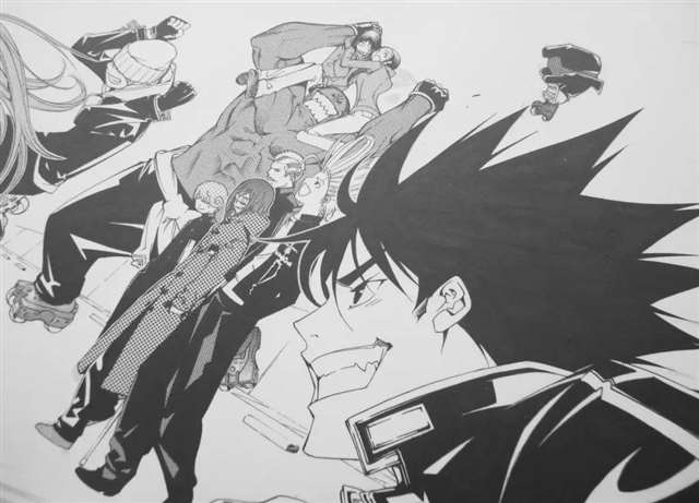 漫画画师大暮维人年轻时的画作