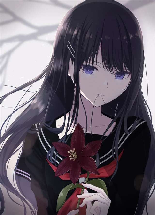 《偶像大师 闪耀色彩》中的高冷系黑长直美少女-风野灯织