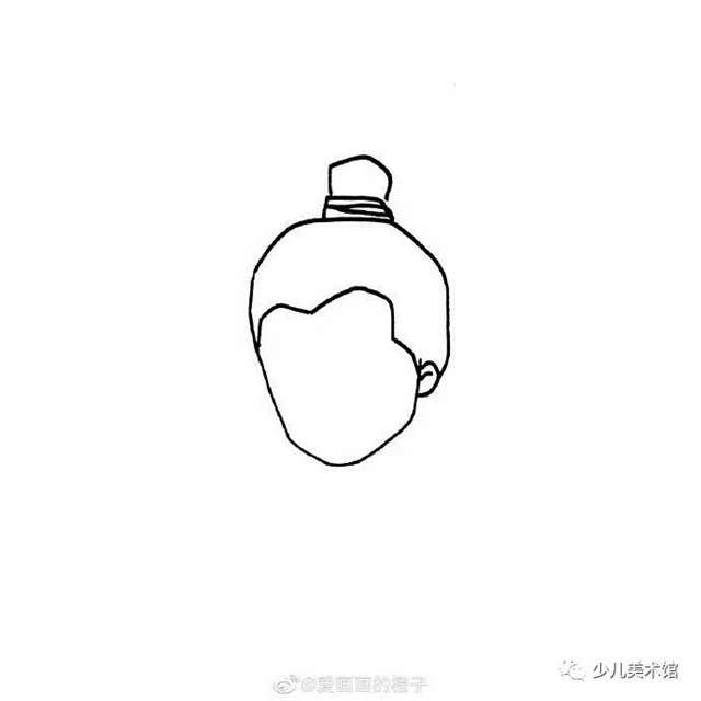 可爱简单的古风人物 古风美人简笔画