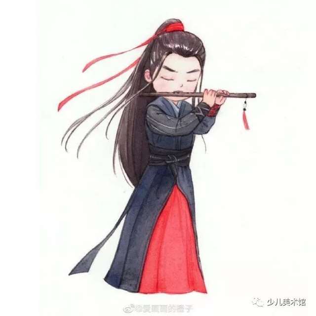 可爱简单的古风人物 古风美人简笔画