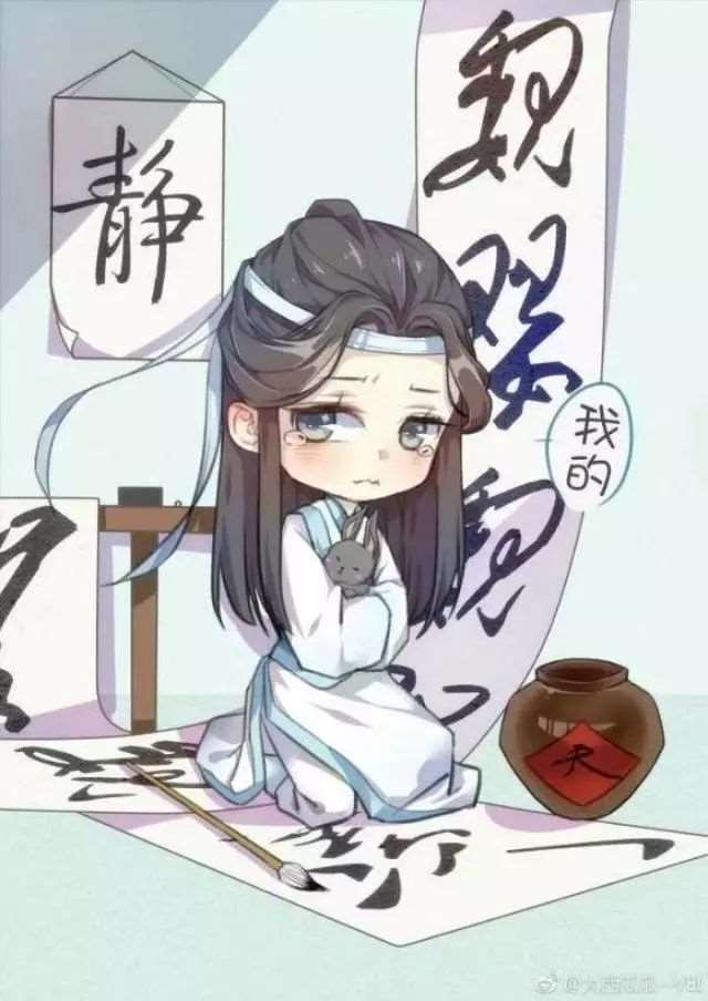 魔道祖师壁纸图集,Q版的蓝二哥哥和羡羡,忘羡~