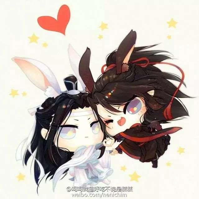 魔道祖师壁纸图集,Q版的蓝二哥哥和羡羡,忘羡~