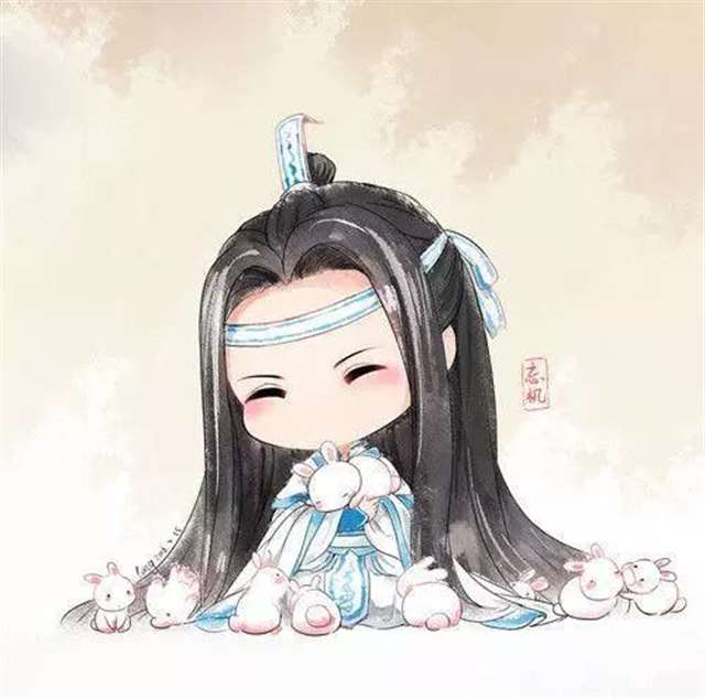 魔道祖师壁纸图集,Q版的蓝二哥哥和羡羡,忘羡~
