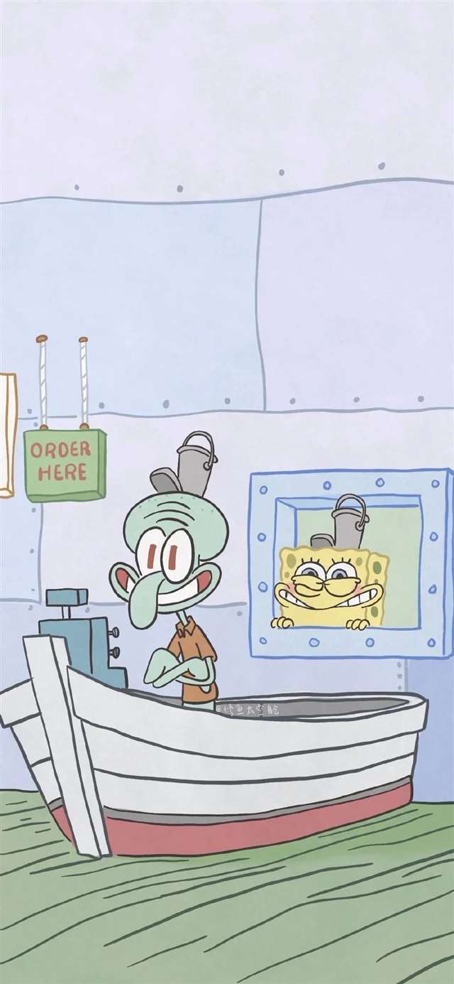 海绵宝宝壁纸  知识智慧如果能比得上友谊 那我宁愿当个白痴