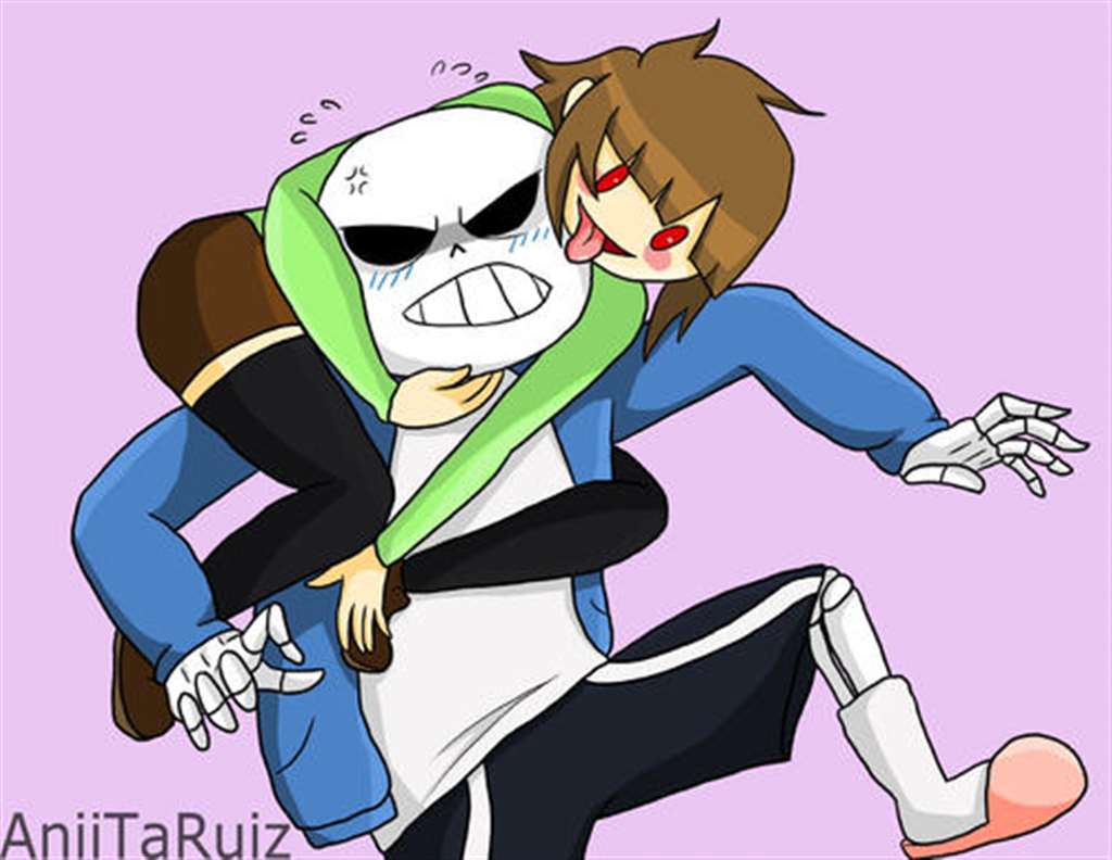 chara x sans 本子 (3)(点击浏览下一张趣图)