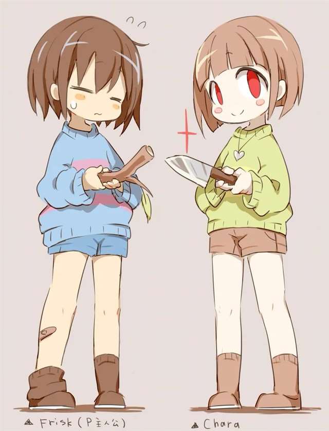 【undertale】传说之下精美人物图包 (frisk&chara篇)