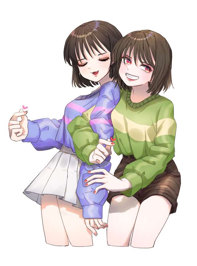 【undertale】传说之下精美人物图包 (frisk&chara篇)