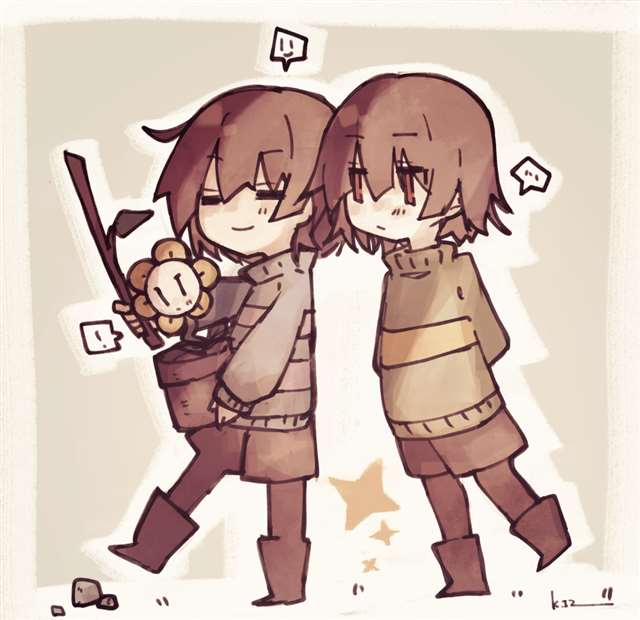 【undertale】传说之下精美人物图包 (frisk&chara篇)