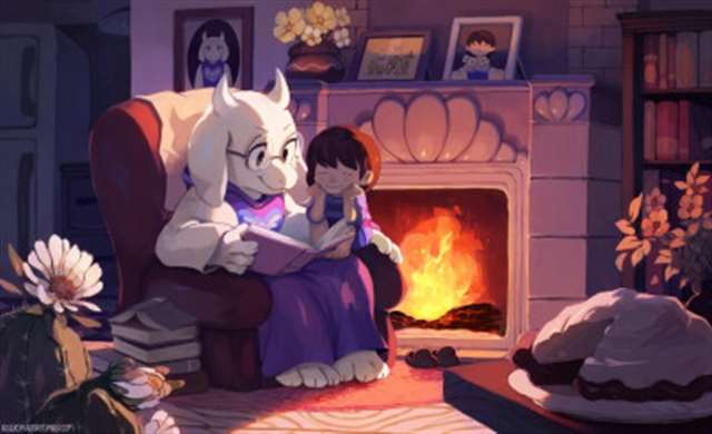 undertale羊妈去衣大图欣赏