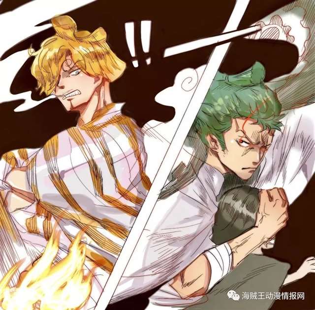  海贼王中草帽团索隆山治恩怨史