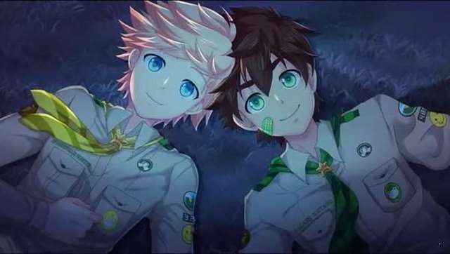 营地好基友蓝毛大不大 结局太甜了