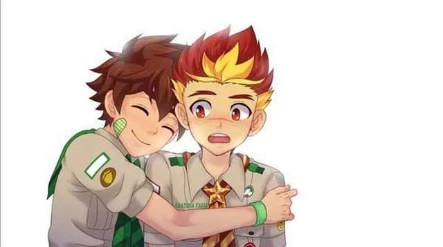 营地好基友蓝毛大不大 结局太甜了