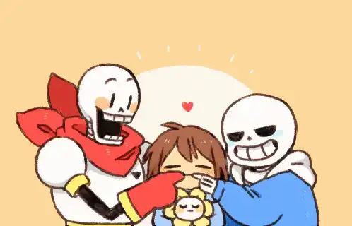 【undertale】传说之下精美人物图包 （Frisk&Sans&Papyrus篇）