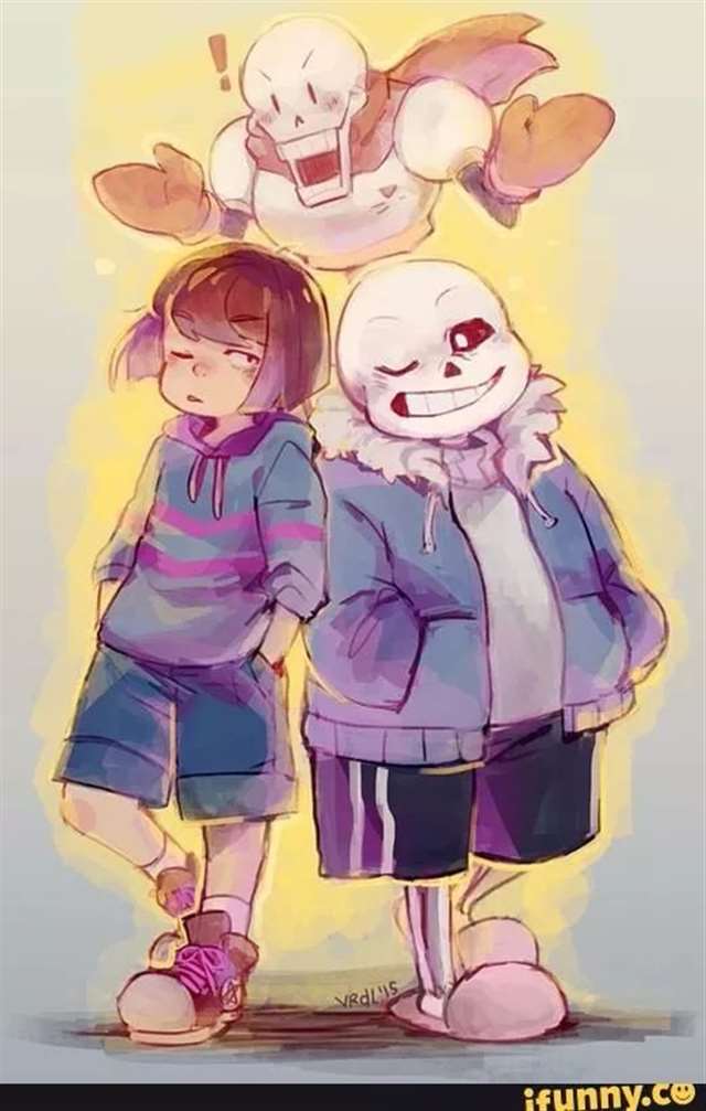 【undertale】传说之下精美人物图包 （Frisk&Sans&Papyrus篇）