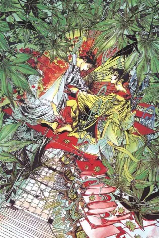 日本插画家 笠井亚由美 的美少年插画绘画