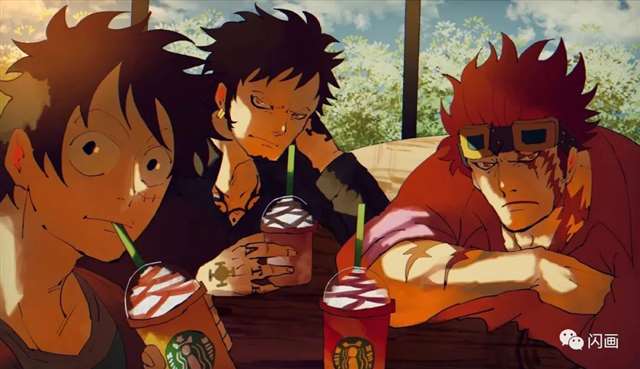 海贼王特拉法尔加·D·瓦铁尔·罗手绘壁纸