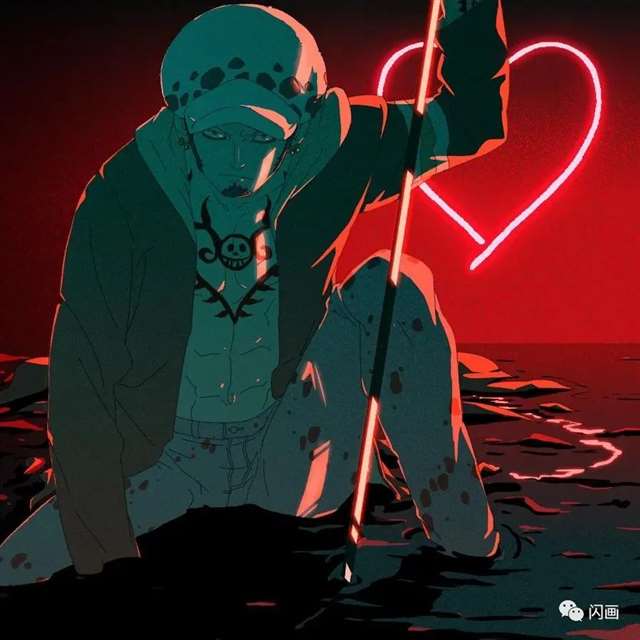 海贼王特拉法尔加·D·瓦铁尔·罗手绘壁纸