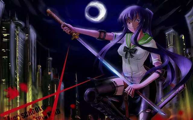 日本动漫角色《学园默示录》毒岛冴子