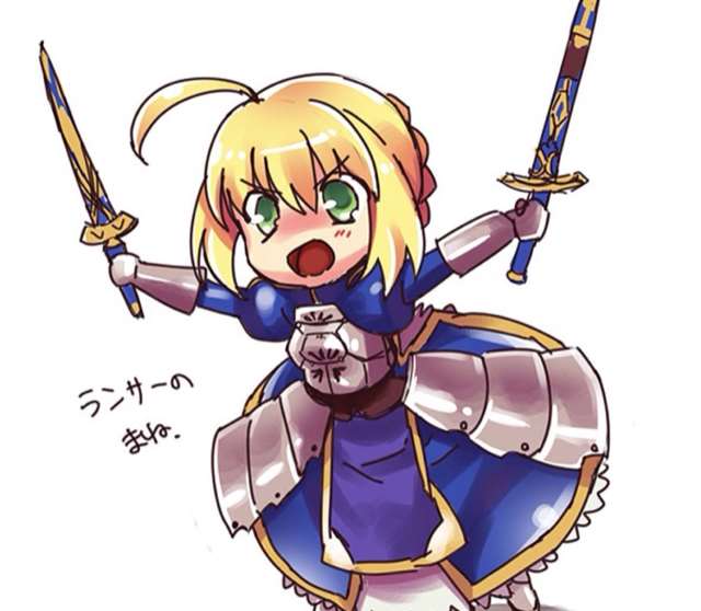 在fate系列动漫中呆毛王阿尔托莉雅是个不折不扣的吃货