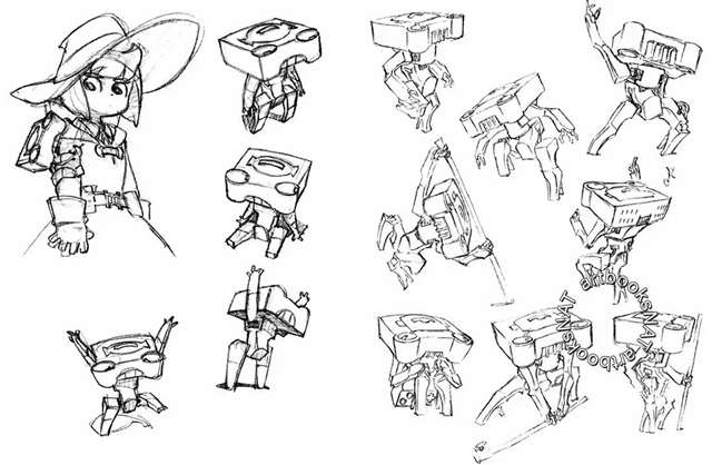 《小魔女学园》设定图