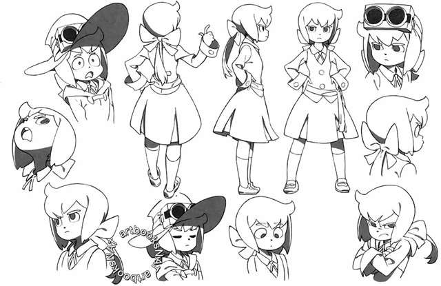 《小魔女学园》设定图