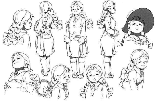 《小魔女学园》设定图