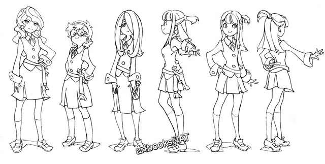 《小魔女学园》设定图