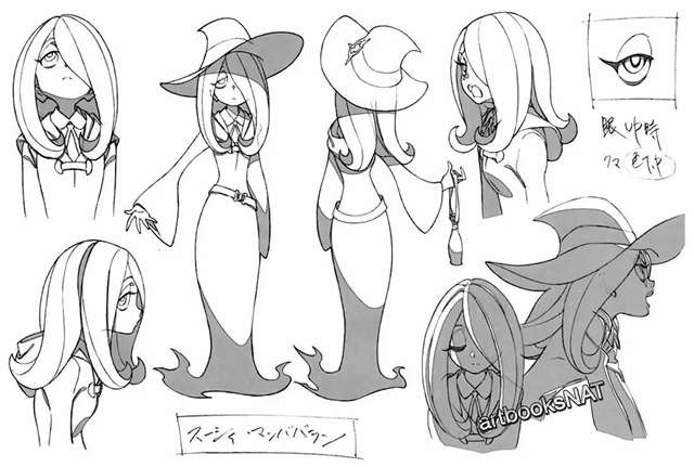 《小魔女学园》设定图