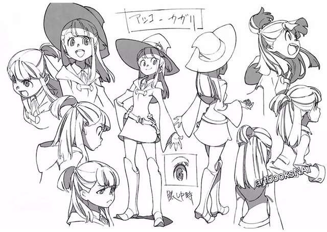 《小魔女学园》设定图