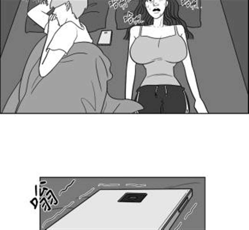 韩国漫画《邻家少女》第55话: 吃早饭我跟爸爸还连在一起