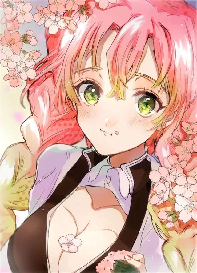 一起来看看甘露寺蜜璃的插画特辑