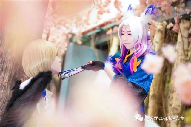 《阴阳师》妖狐，大天狗cos，很甜很美好的