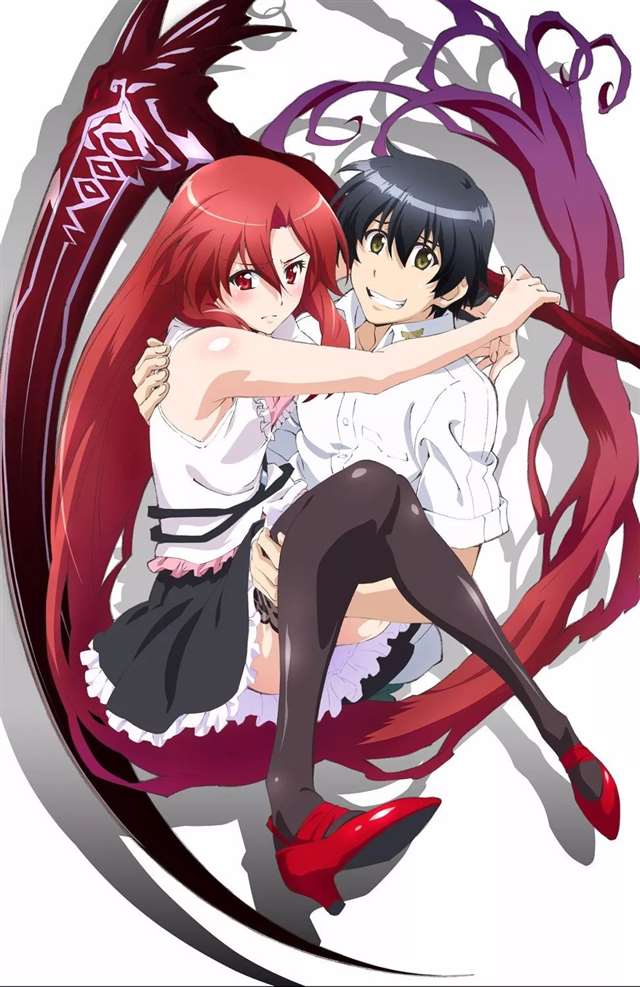 动漫中的赤红发妹子壁纸