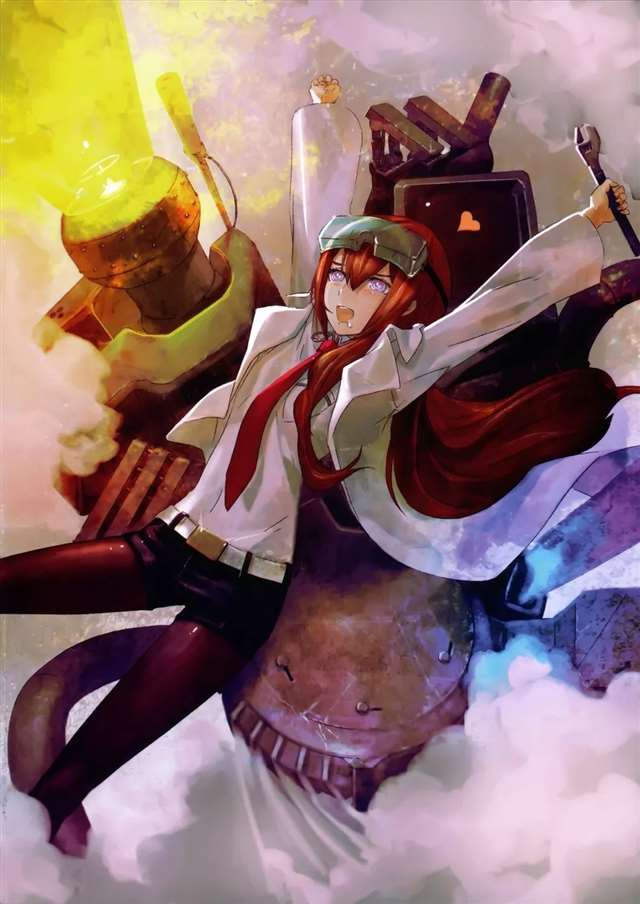 动漫中的赤红发妹子壁纸