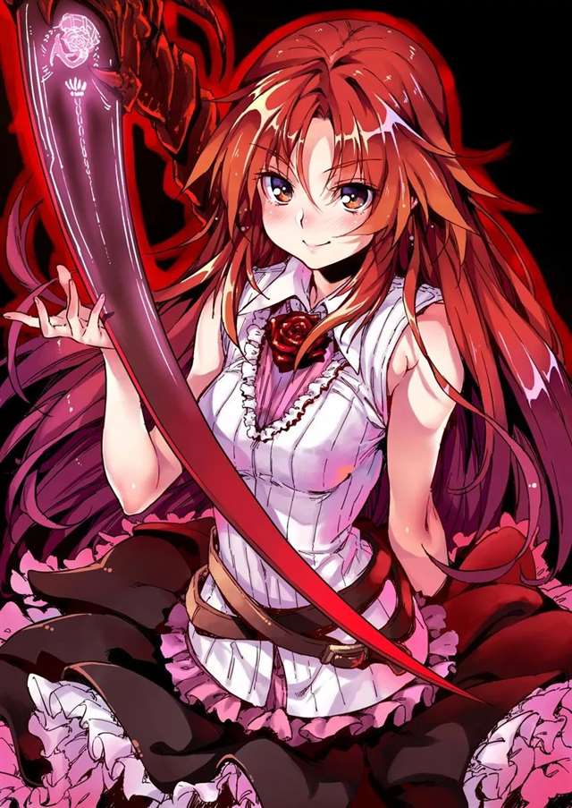 动漫中的赤红发妹子壁纸