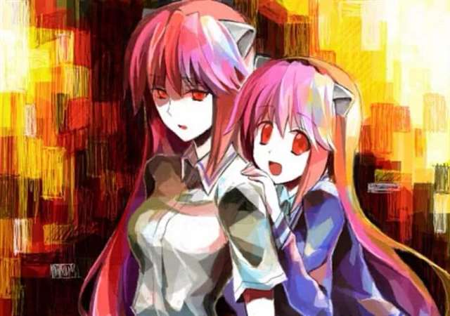 动漫中的赤红发妹子壁纸