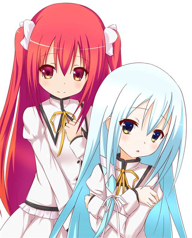 动漫中的赤红发妹子壁纸