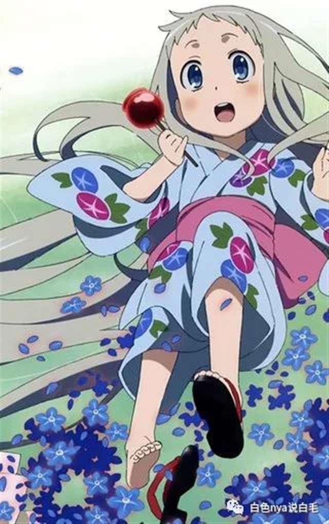 动漫白发美少女 本间芽衣子