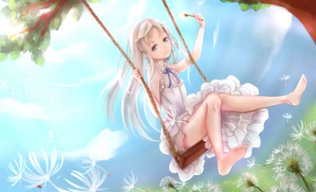 动漫美图特辑壁纸我们仍未知道那天所看见的花的名字《本间芽衣子》!