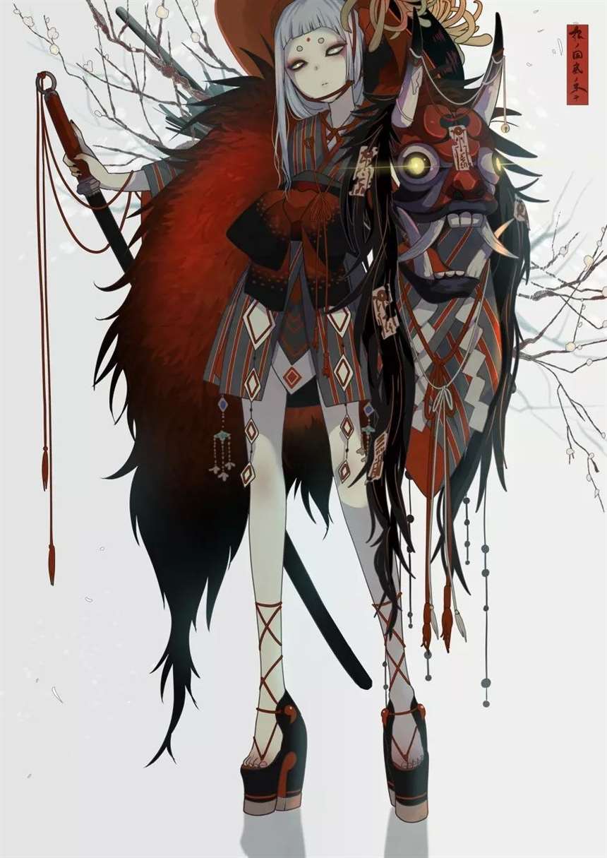 诡异的日本画师,七原しえ作品赏