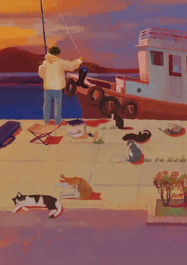 一组温暖的插画来治愈你们,日本插画师南波タケ(Minaminami)