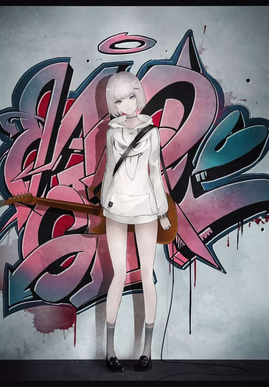 日本画师marumoru的写实化的风格插画作品